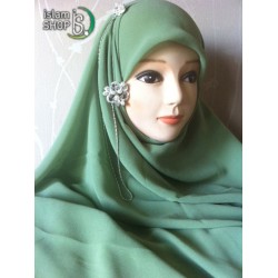 Hijab Vert pistache uni