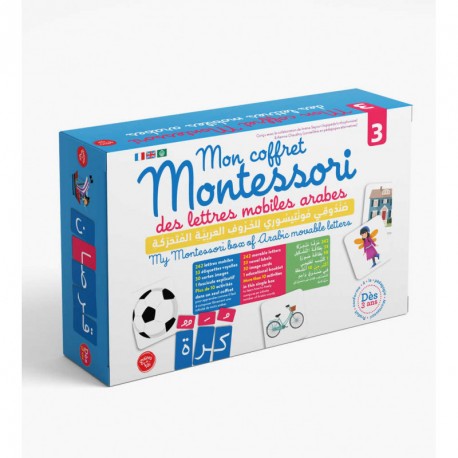 Mon Coffret Montessori Des Lettres Mobiles Arabes 3, (Dès 3 Ans)