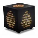 Veilleuse Coranique Kaaba -  Avec Télécommande Haut-Parleur Bluetooth (Cube Noir)