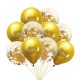 10 ballon confettis gold- Eid Mubarak
